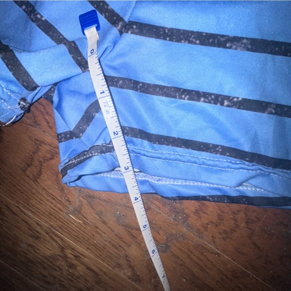 Rainbow XL Off shoulder Striped Drawstring Romper Jumpsuit - Picture 7 of 9